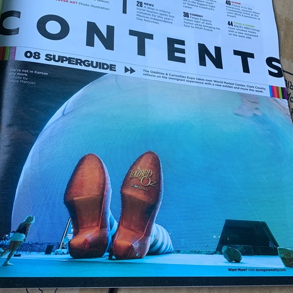 Las Vegas Weekly Fall Arts Guide Magazine wizard of Oz cover yellow bridge rd - Picture 4 of 13